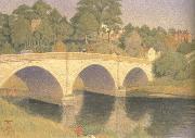 Joseph E.Southall Dinham Bridge oil painting reproduction